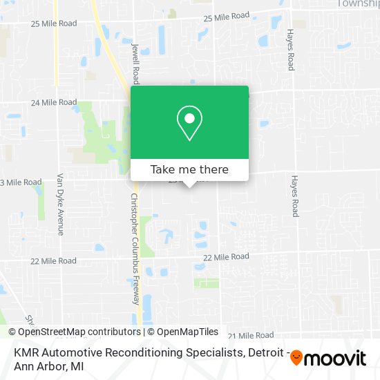 KMR Automotive Reconditioning Specialists map