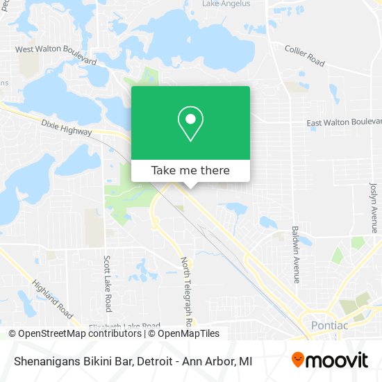 Shenanigans Bikini Bar map