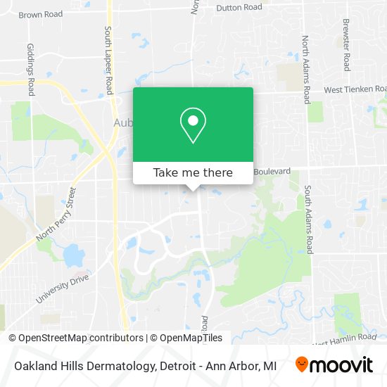 Mapa de Oakland Hills Dermatology