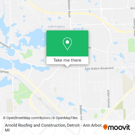 Arnold Roofing and Construction map