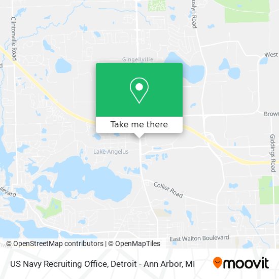 US Navy Recruiting Office map