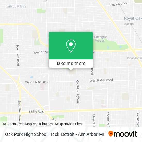 Mapa de Oak Park High School Track