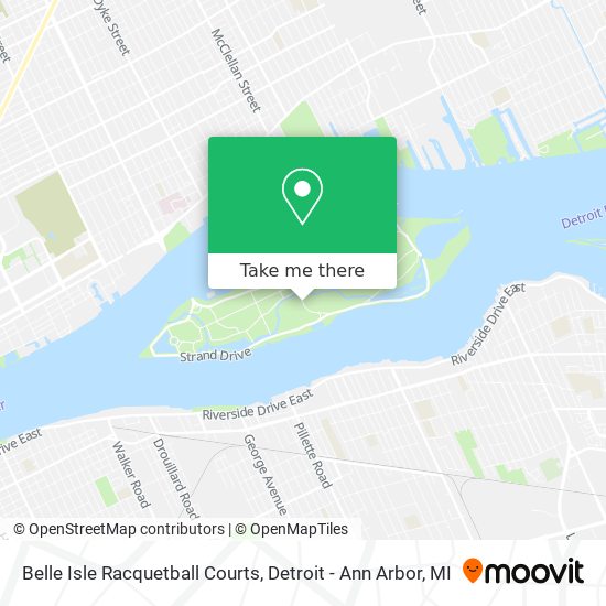 Mapa de Belle Isle Racquetball Courts