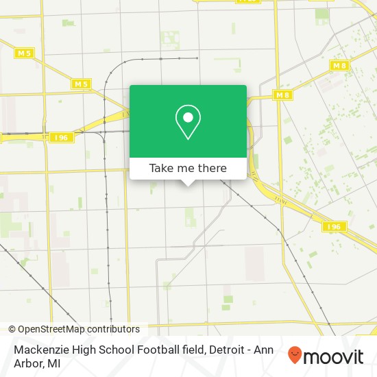 Mapa de Mackenzie High School Football field