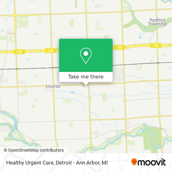 Healthy Urgent Care map