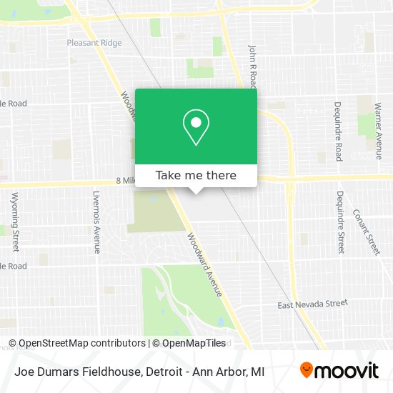 Joe Dumars Fieldhouse map