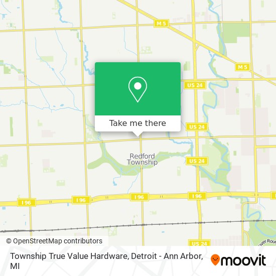 Mapa de Township True Value Hardware