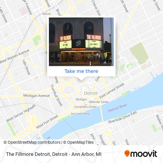 Mapa de The Fillmore Detroit
