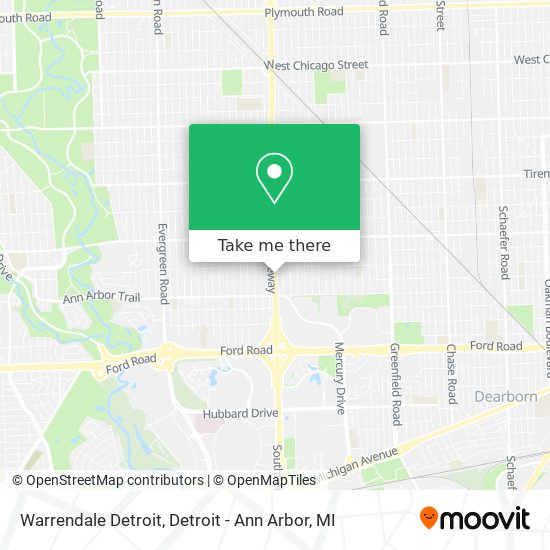 Warrendale Detroit map