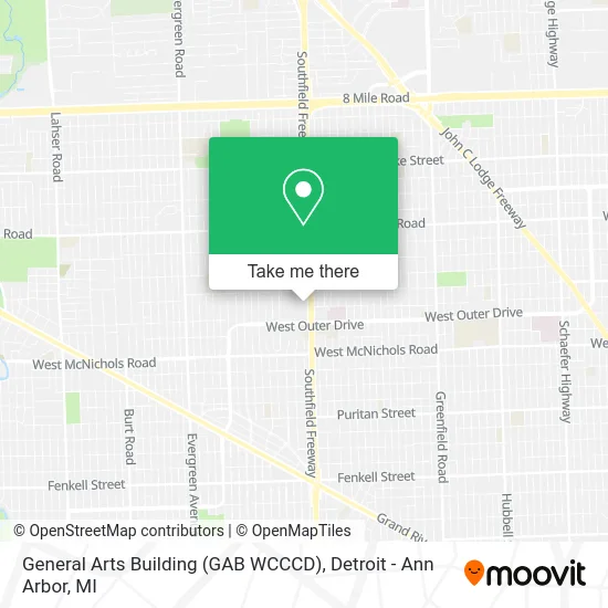 General Arts Building (GAB WCCCD) map