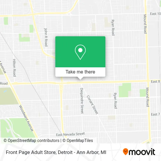 Front Page Adult Store map