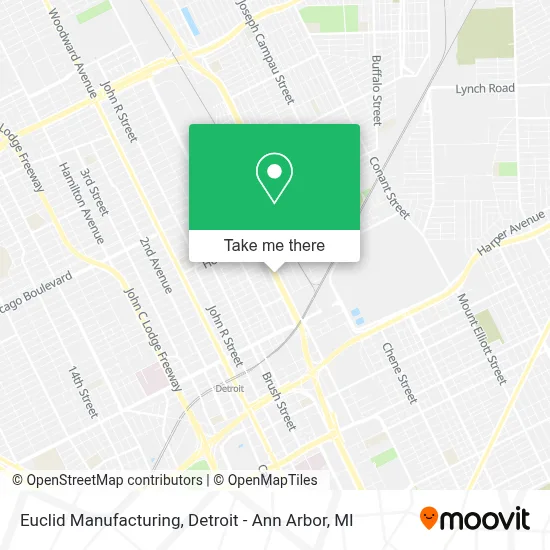 Euclid Manufacturing map