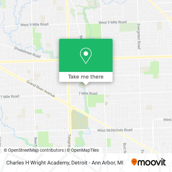 Mapa de Charles H Wright Academy