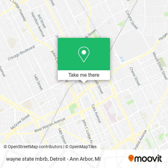 wayne state mbrb map