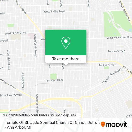 Mapa de Temple Of St. Jude Spiritual Church Of Christ