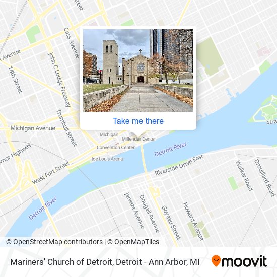 Mapa de Mariners' Church of Detroit
