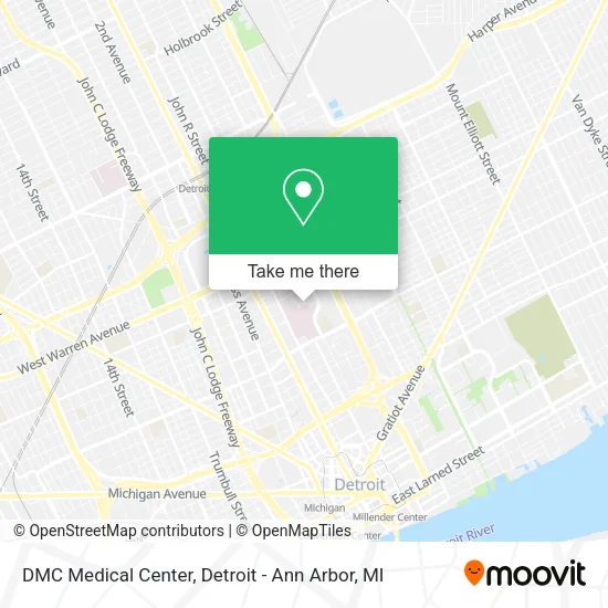 DMC Medical Center map