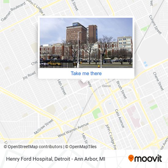 Henry Ford Hospital map
