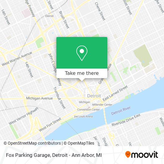 Mapa de Fox Parking Garage
