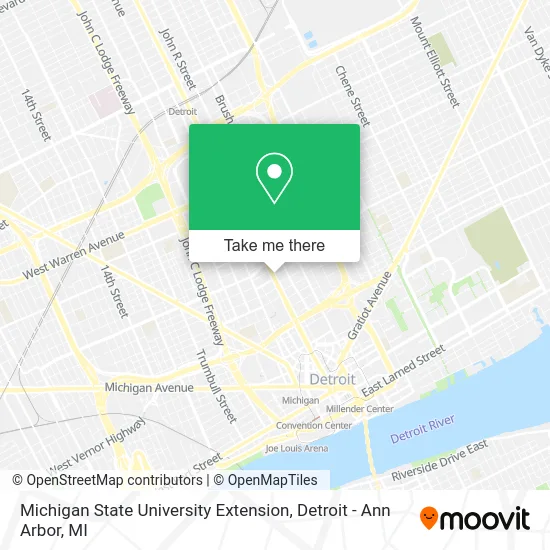 Michigan State University Extension map