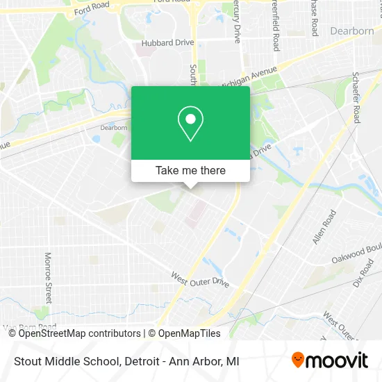Stout Middle School map