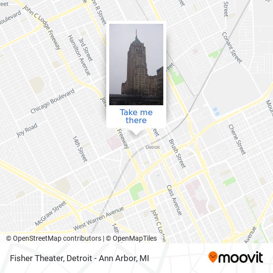 Fisher Theater map