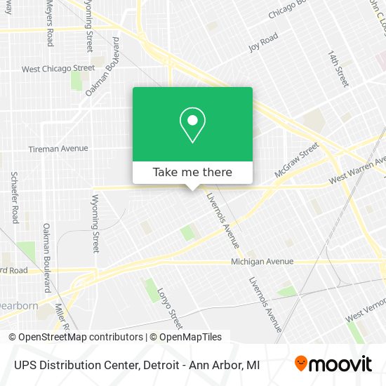 Ups Distribution Centers Map How To Get To Ups Distribution Center In Detroit By Bus?