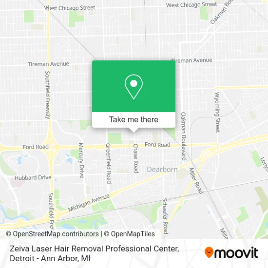 Zeiva Laser Hair Removal Professional Center map