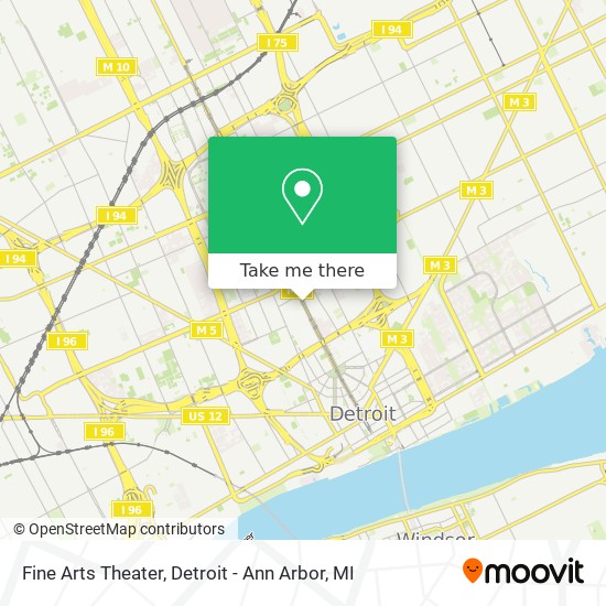 Mapa de Fine Arts Theater