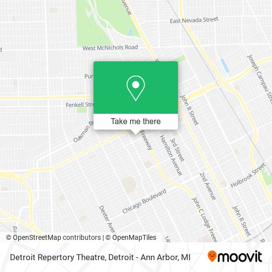 Detroit Repertory Theatre map