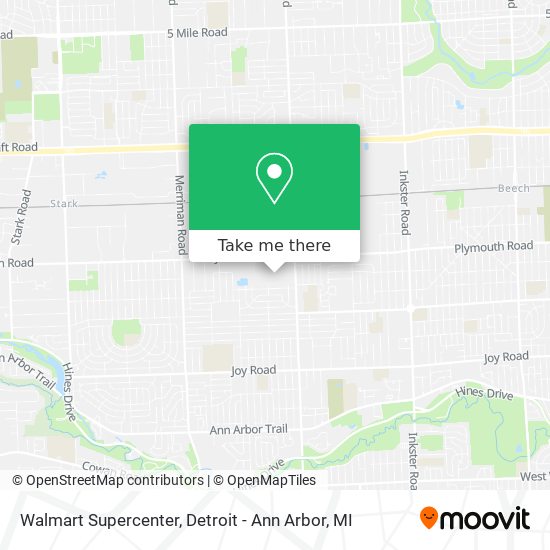 Walmart Supercenter map