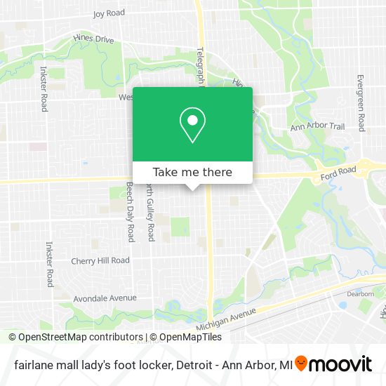 Directions To Fairlane Mall How To Get To Fairlane Mall Lady's Foot Locker In Dearborn By Bus?
