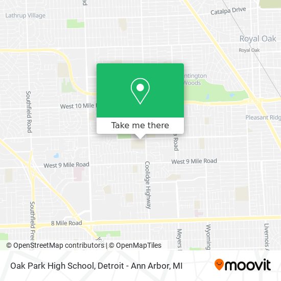 Mapa de Oak Park High School