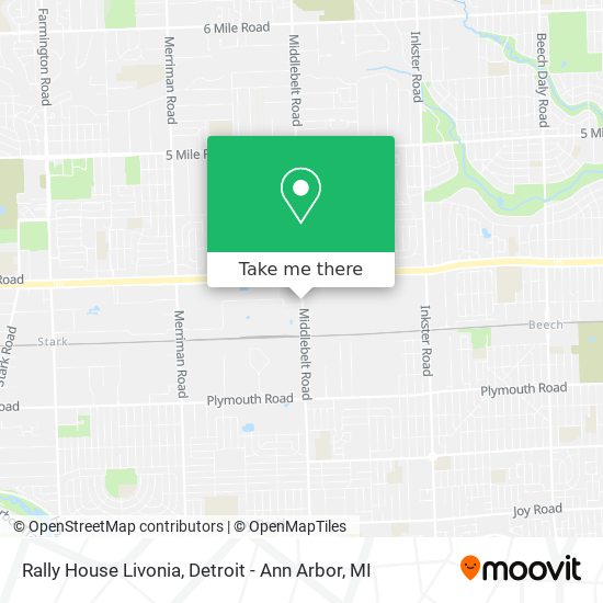 Rally House Livonia map