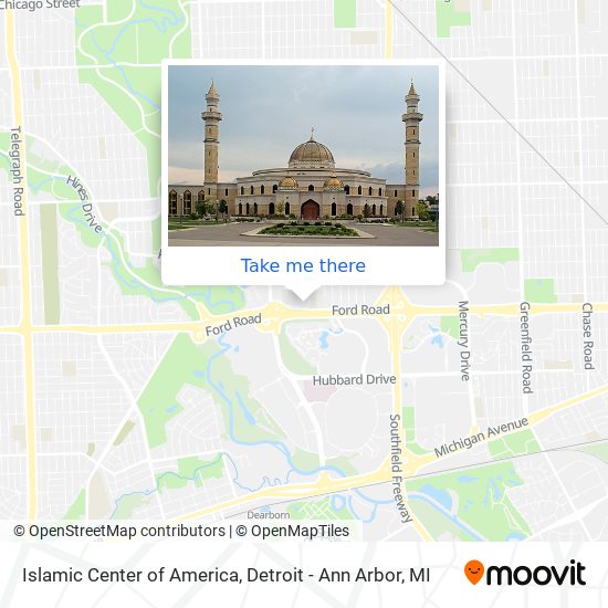 Islamic Center of America map