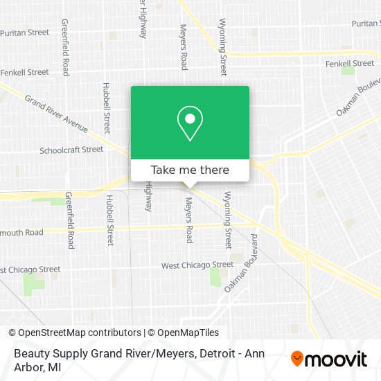 Mapa de Beauty Supply Grand River / Meyers