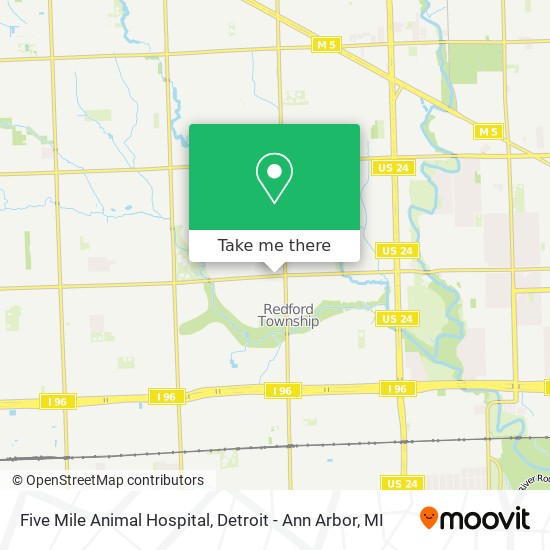 Five Mile Animal Hospital map