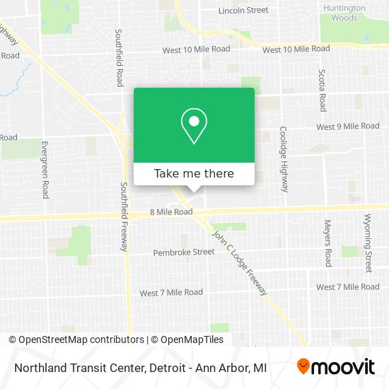 Northland Transit Center map