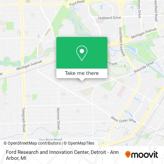 Mapa de Ford Research and Innovation Center