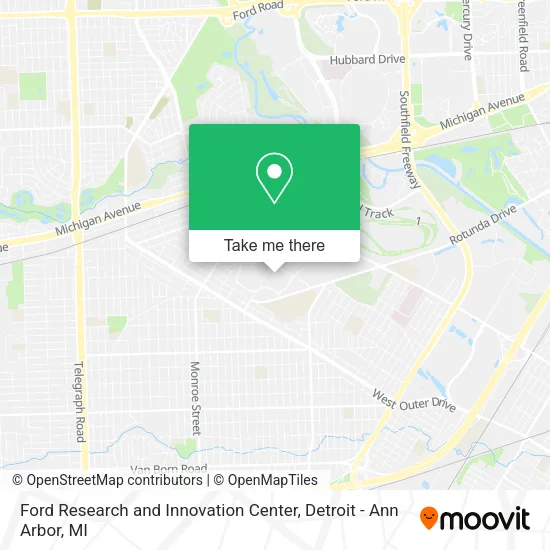 Mapa de Ford Research and Innovation Center