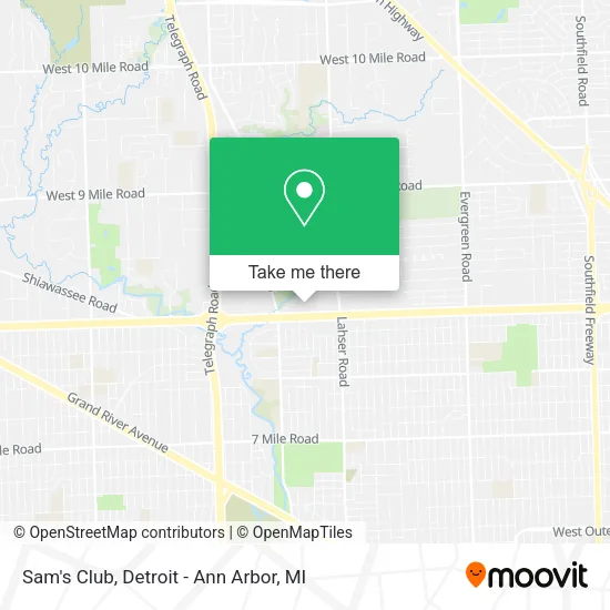 Sam's Club map