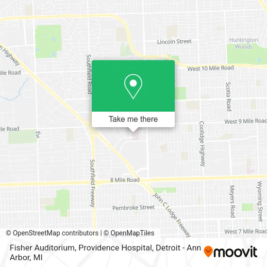 Fisher Auditorium, Providence Hospital map