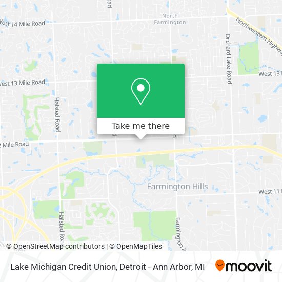 Mapa de Lake Michigan Credit Union
