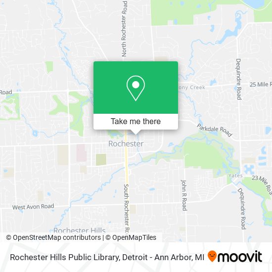 Rochester Hills Public Library map