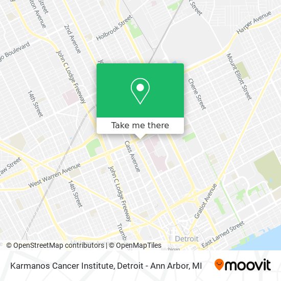 Mapa de Karmanos Cancer Institute