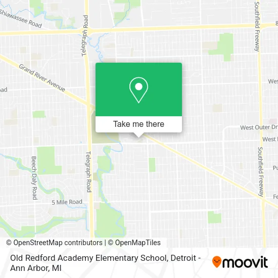 Old Redford Academy Elementary School map