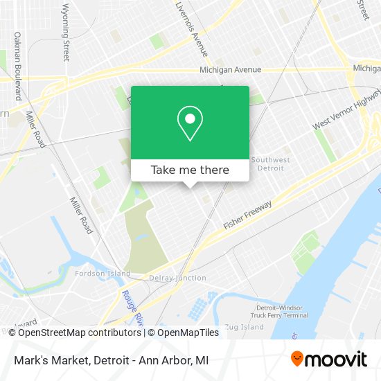 Mark's Market map