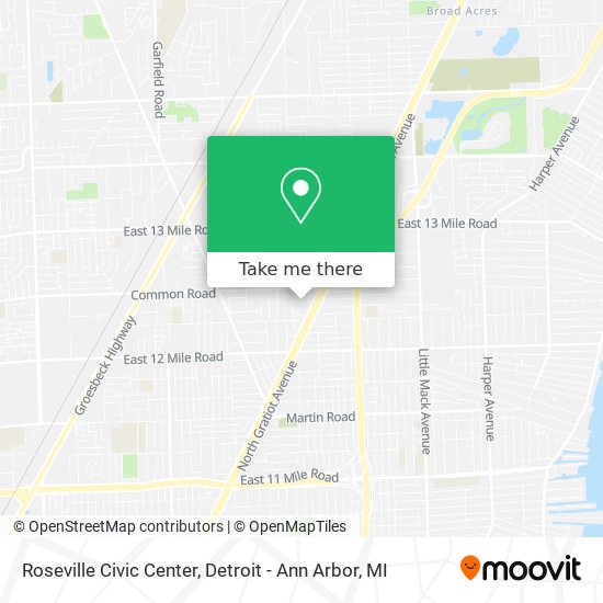 Mapa de Roseville Civic Center