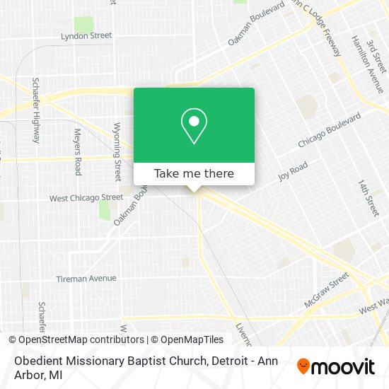 Mapa de Obedient Missionary Baptist Church