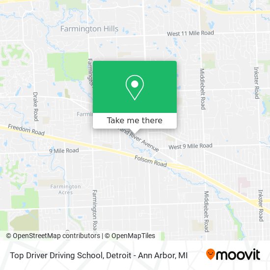 Mapa de Top Driver Driving School